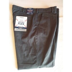 NEW Izod Advantage Performance Size 40x30 Mens Sport Flex Golf Chino Pants Gray